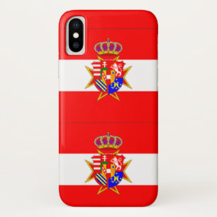 レッドホワイトバナートスカーナ公国 iPhone X ケース