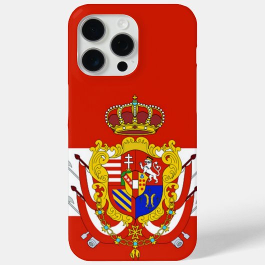 レッドホワイトバナートスカーナ公国 Case-Mate iPhoneケース (裏面)