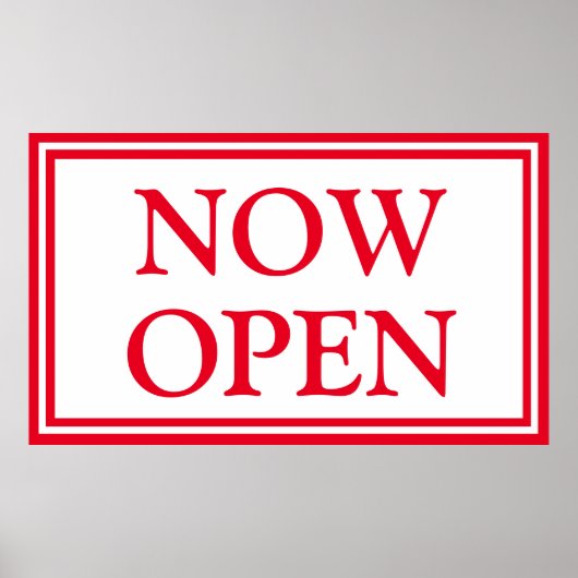 レッドホワイトビジネスがオープン ポスター (正面)