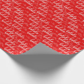 レッドホワイトファララ ラッピングペーパー (角)