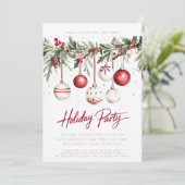 レッドホワイトフェスティバルオーナメントズボーブルズホリデーパーティー 招待状 (スタンド正面)