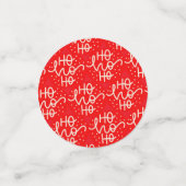 レッドホワイトフェスティバルホホホホホクリスマスホリデー コンフェッティ (スモール正面)