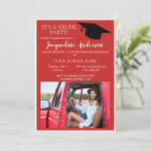 レッドホワイトフォトカレッジトランクパーティー 招待状 (スタンド正面)