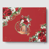 レッドホワイトフローラシャルロブーツキンセアニェラ写真 ゲストブック (裏面)