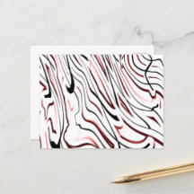 レッドホワイトブラック抽象芸術ストライプデザイン