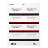 レッドホワイトブラック結婚ズの新郎新婦B433 ラベル (フルシート)