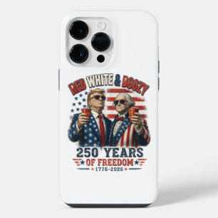 レッドホワイトブーシー・トランプ・ジョージ・ワシントン250 iPhone 14 PRO MAXケース