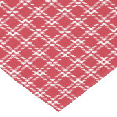 レッドホワイトプレイドテーブルランナー ミディアムテーブルランナー (コーナー)