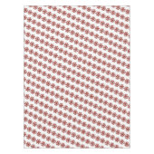 レッドホワイトペパーミントスワールミントキャンディクリスマス テーブルクロス (正面)