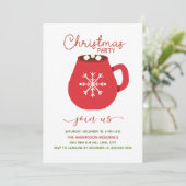 レッドホワイトホットココアクリスマスパーティー 招待状 (スタンド正面)