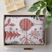 レッドホワイトホリデーティッシュペーパー 薄葉紙 (ギフト)