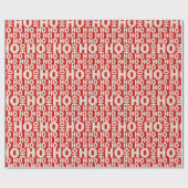 レッドホワイトホーホークラシックトレンディーシンプルホリデイ ラッピングペーパー (フラット)