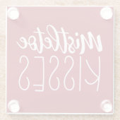 レッドホワイトミスタントーキスタイポグラフィ ガラスコースター (裏面)