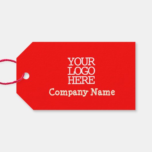 レッドホワイトメリークリスマス出生シーン会社 ギフトタグ (裏面横)