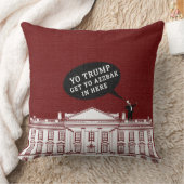 レッドホワイトヨートランプバ来ンドザホワイトハウス クッション (ブランケット)