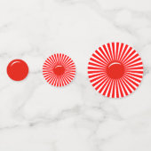 レッドホワイトライジングサンテーブル紙吹雪 コンフェッティ (裏面)