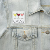 レッドホワイトロゼワイングラスソムリエワイナリー 名札 (インサイチュ)