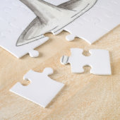 レッドホワイトロゼワイングラスワイナリーヴィノ ジグソーパズル (側面)