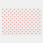 レッドホワイトロゼワイングラスワイナリーヴィノ ラッピングペーパーシート (正面2)