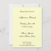 レッドホワイトローズアンドバタフライカスタム招待状 招待状 (裏面)