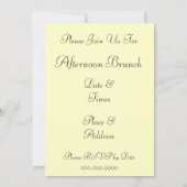 レッドホワイトローズボタニカルカスタム招待状 招待状 (裏面)