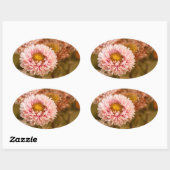 レッドホワイト中国マスター 楕円形シール (シート)