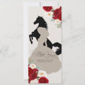 レッドホワイト金ゴールド開花パペルピカドチャロクリンI 招待状 (裏面)