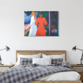 レッドホワイト |エドバード・ムンク | キャンバスプリント (インサイチュ (寝室))