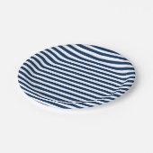 レッドホワイト&ブルーおもしろい愛国的お祝い ペーパープレート (アングル)