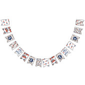 レッドホワイト&ブルーアイスクリームベア誕生日 バンティングフラッグ (全)