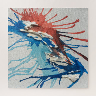 レッドホワイト&ブルージグソーパズル ジグソーパズル