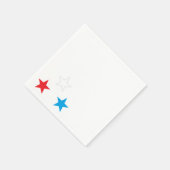 レッドホワイト&ブルースターズ7月ナプキンス4日 スタンダードカクテルナプキン (角)