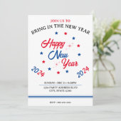 レッドホワイト&ブルースターハッピーニューイヤー2024 招待状 (スタンド正面)