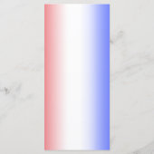 レッドホワイト&ブルーディナグラデーションーウェディングレセプション メニュー (裏面)