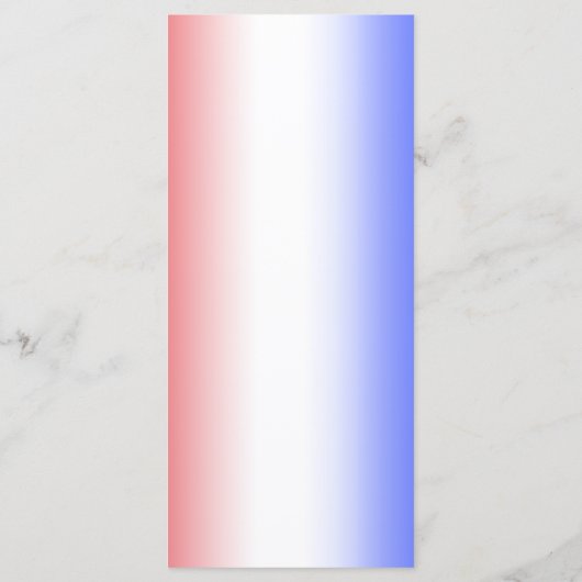 レッドホワイト&ブルーディナグラデーションーウェディングレセプション メニュー (裏面)