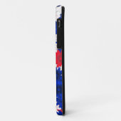 レッドホワイト、ブルーフローラ Case-Mate iPhoneケース (裏面/左)