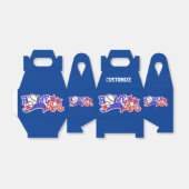 レッドホワイト&ブルーホーム走野球の愛用箱 フェイバーボックス (折り畳みなし)