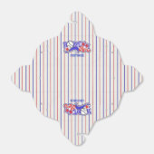 レッドホワイト&ブルーホーム走野球ボックスストライプの フェイバーボックス (折り畳みなし)