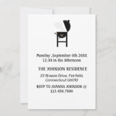 レッドホワイト&ブルーレイバーブBBQパーティの招待状 招待状 (裏面)