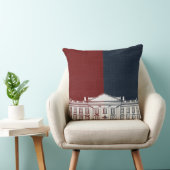 レッドホワイト&ブルーワシントンDCホワイトハウス クッション (椅子)