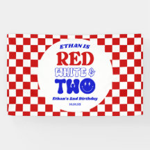 レッドホワイト&7月2日の4日の誕生日パーティー