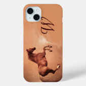 レッドホースアンティークピンクモノグラム Case-Mate iPhoneケース (裏面)