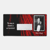 レッドホースマネ抽象芸術デスクマット デスクマット (キーボード&マウス)