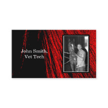 レッドホースマネ抽象芸術フォト名刺