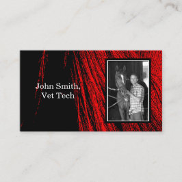 レッドホースマネ抽象芸術フォト名刺 名刺