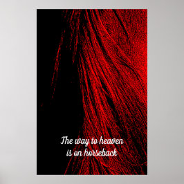 レッドホースマネ抽象芸術ポスター ポスター