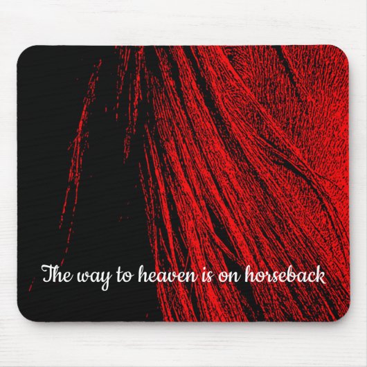 レッドホースマネ抽象芸術マウスパッド マウスパッド (正面)