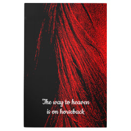 レッドホースマネ抽象芸術メタルウォールアート メタルプリント