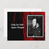 レッドホースマネ抽象芸術写真はがき ポストカード (正面/裏面)