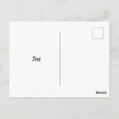 レッドホースマネ抽象芸術写真はがき ポストカード (裏面)